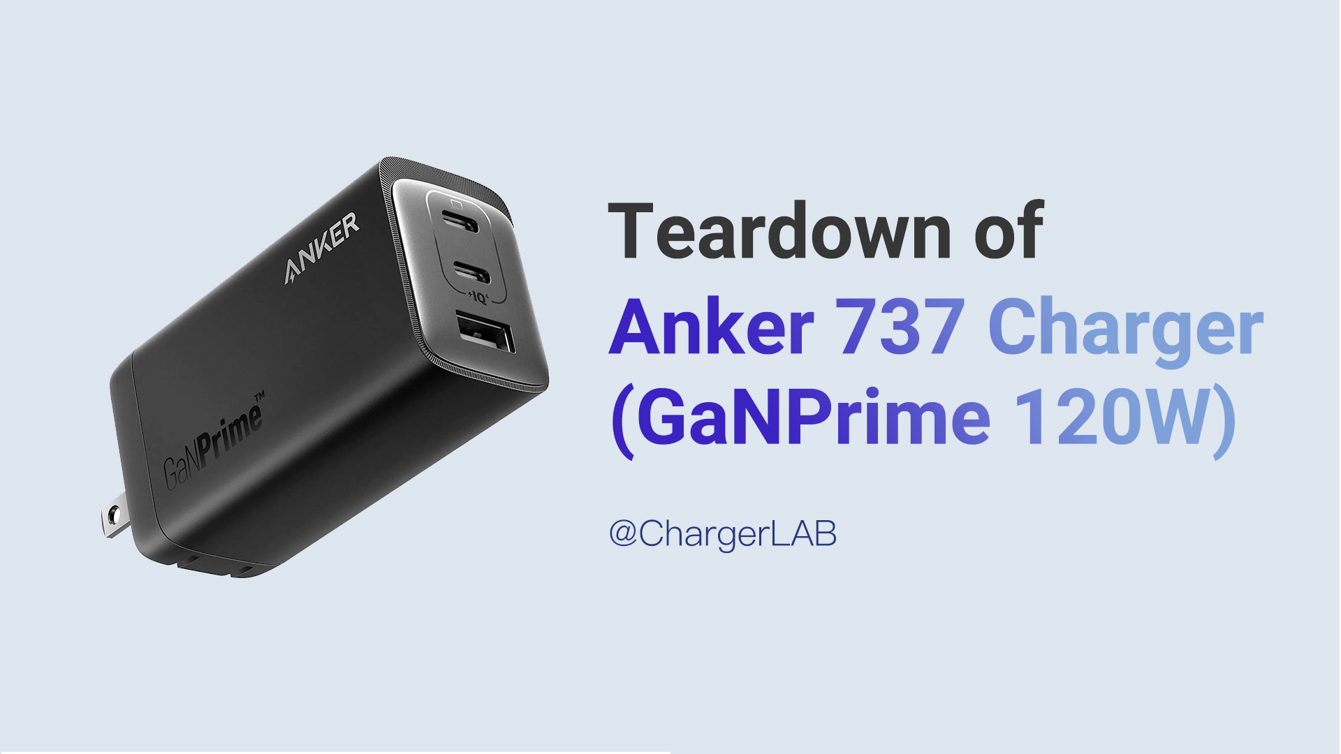 Anker 737 Charger (GaNPrime 120W) with USB-C to USB-C Cable - Anker US