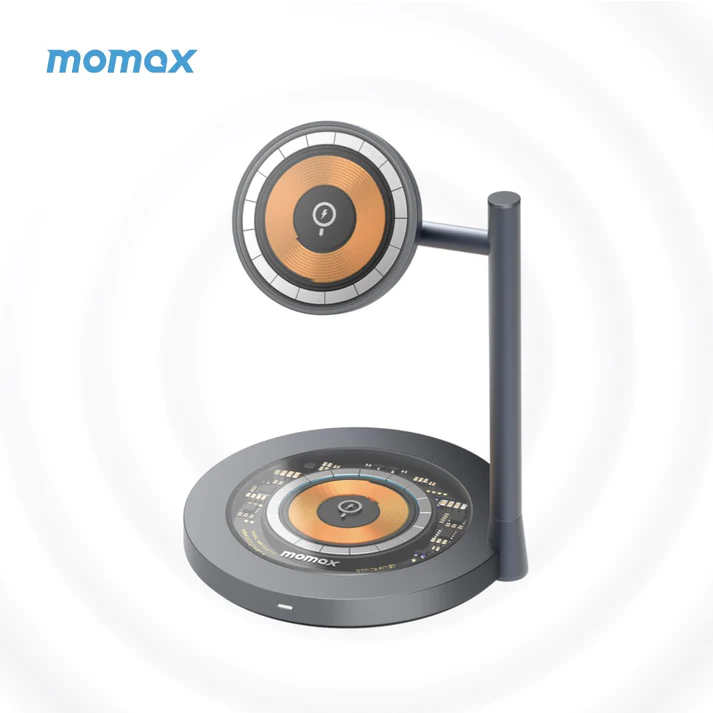 Transparent | MOMAX Launched Dual Magnetic Wireless Charging Stand ...