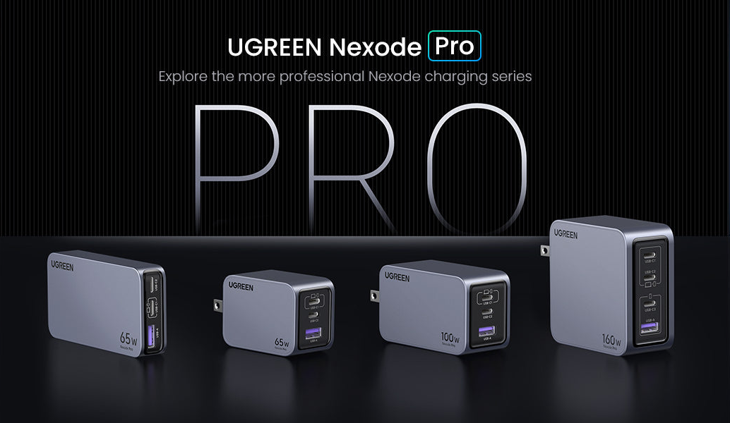 Nexode Pro 65W 3-Port GaN Fast Charger